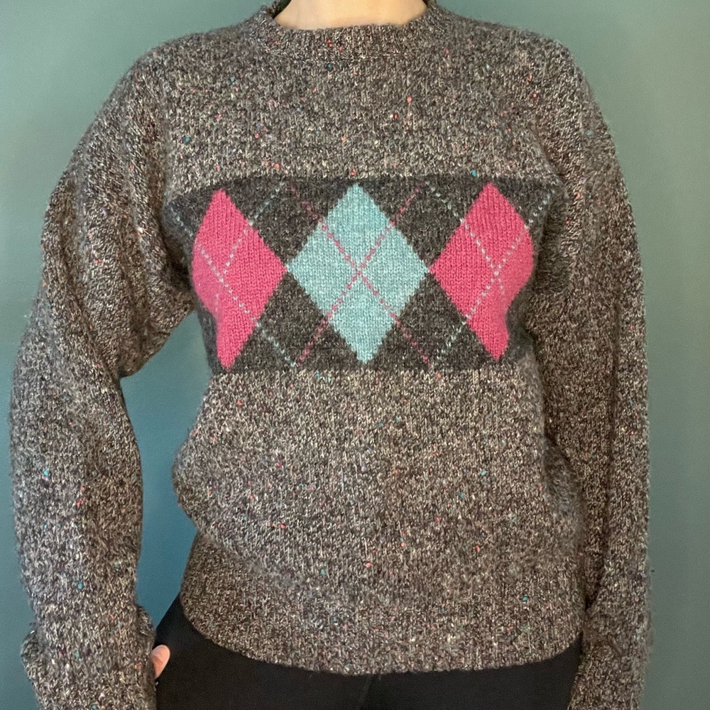 Vintage Argyle Men’s Sweater